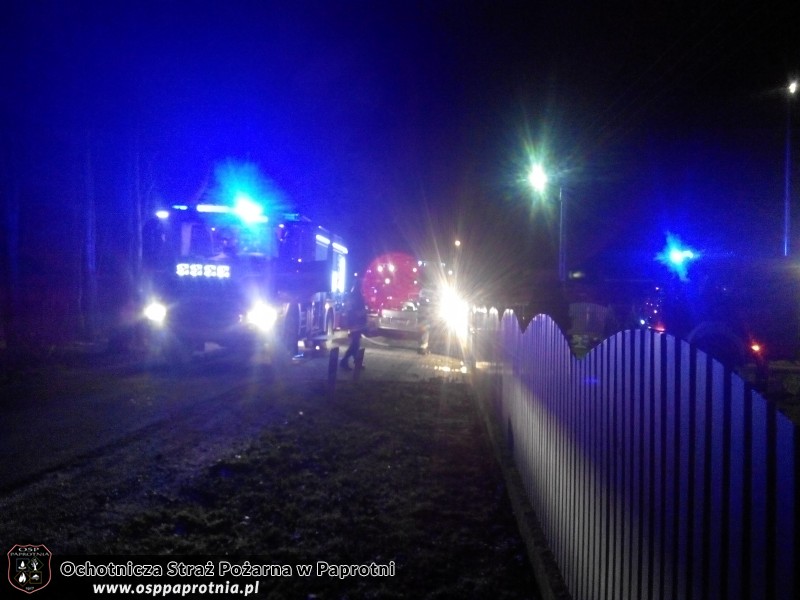 Pożar domu mieszkalnego - Kożuszki Parcela