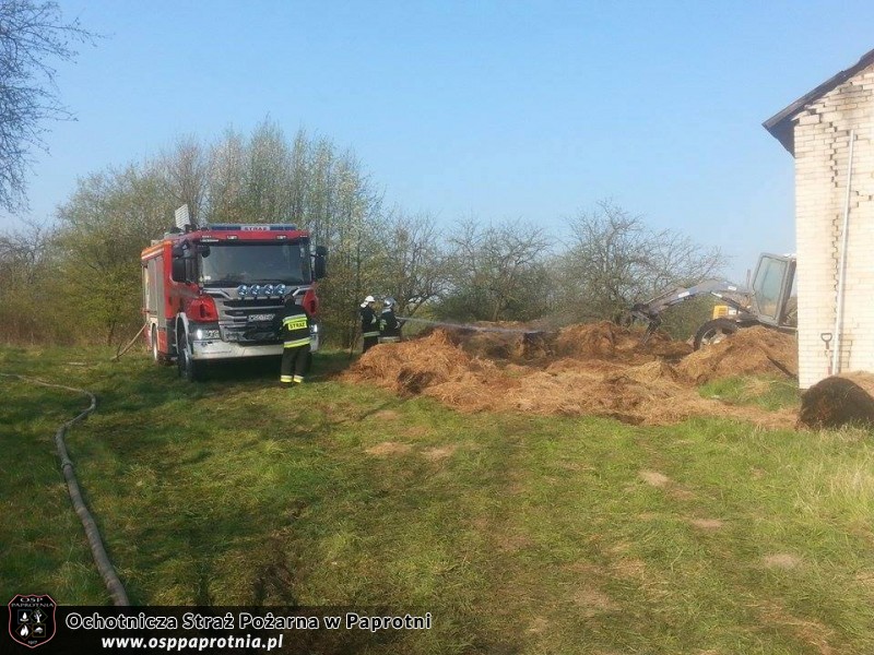 Pożar stodoły Nowe Gnatowice