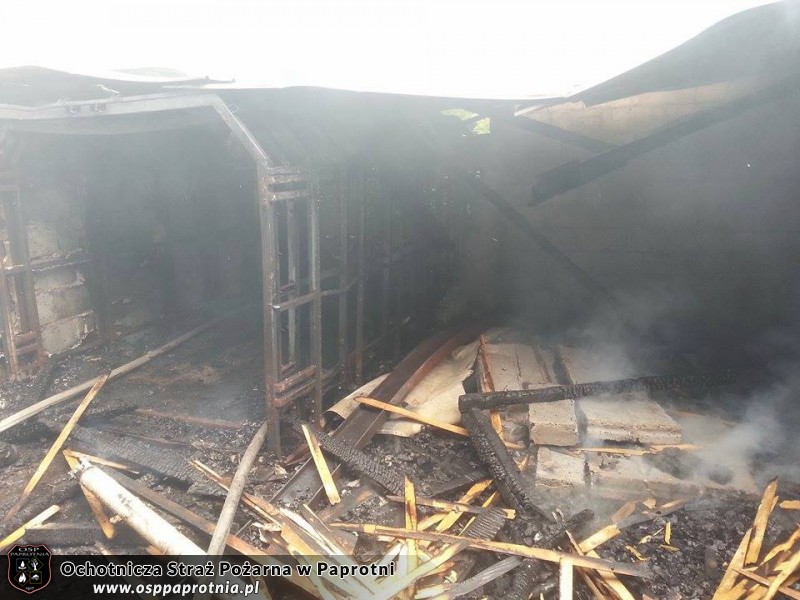 Pożar pustostanu Seroki