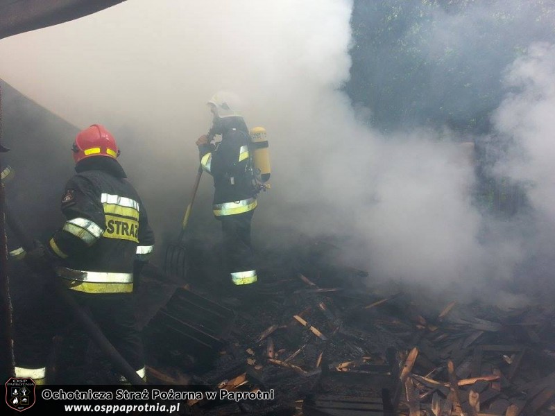 Pożar pustostanu Seroki