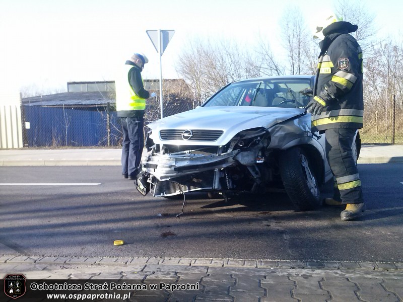 Kolizja drogowa na ul.Kampinoskiej