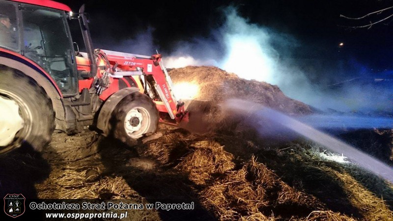 Pożar stodoły w Serokach 