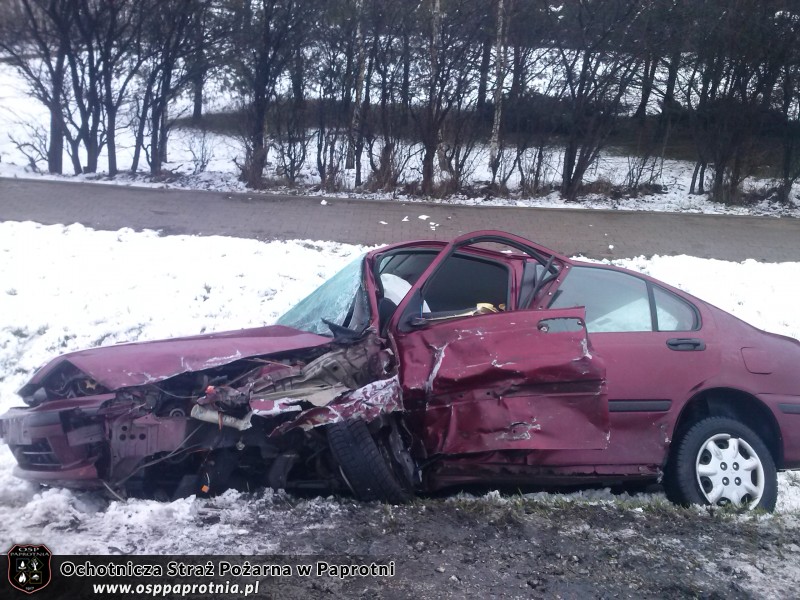 Wypadek drogowy na trasie E 92 w Serokach