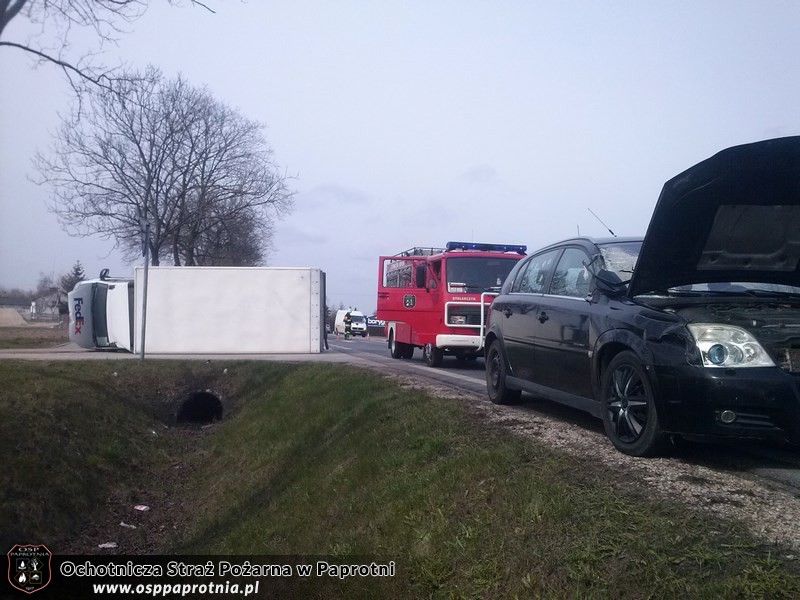 Kolizja drogowa w Serokach 