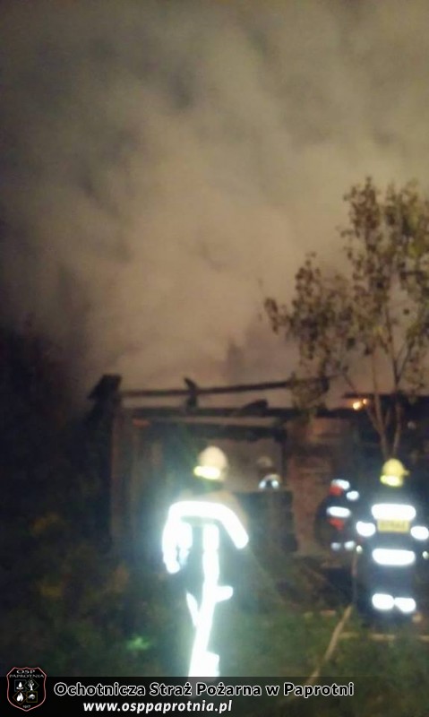 Pożąr w niemiejscowi Szczytno