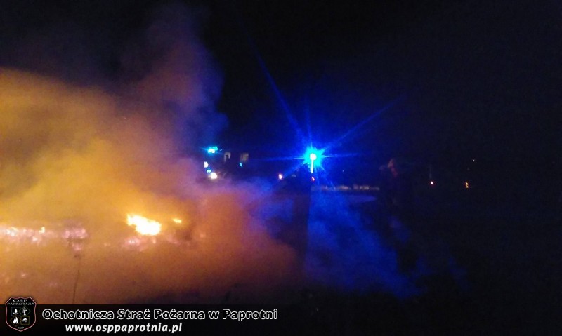 Pozar w Gawartowej Woli