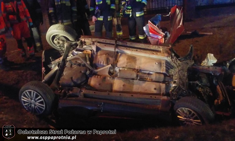 Zdarzenie drogowe w Chrzczanach 