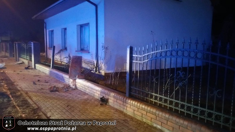 Zdarzenie drogowe w Chrzczanach 