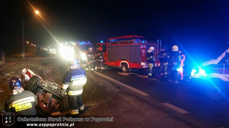 Zdarzenie drogowe w Chrzczanach 