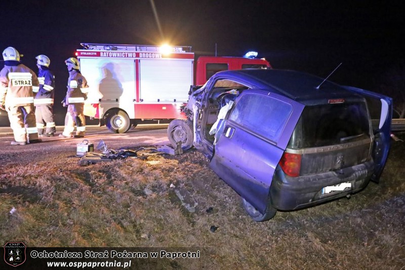 Kolizja na trasie E 92