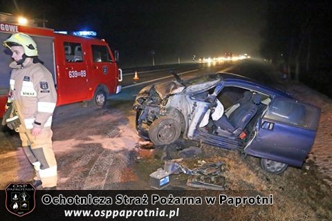 Kolizja na trasie E 92