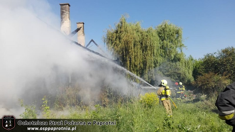 Pożar pustostanu Sochaczew