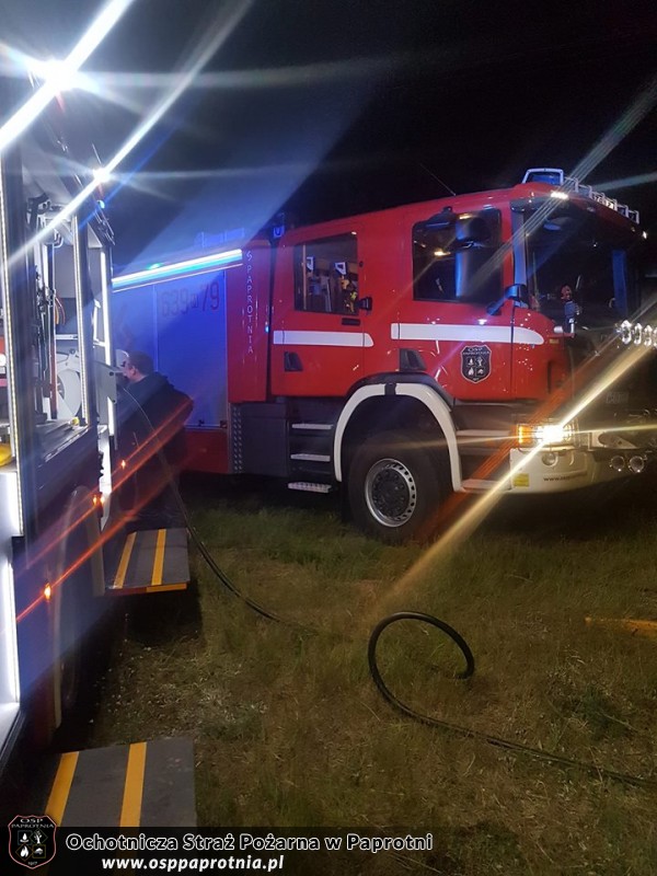 Pożar pustostanu na Masznie