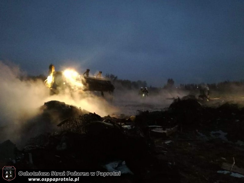 Pożar wysypiska śmieci