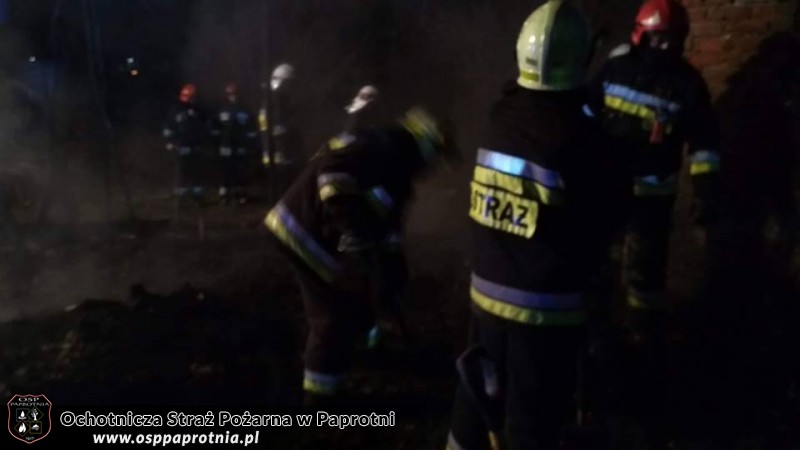 Pożar pustostanu w Sochaczewie