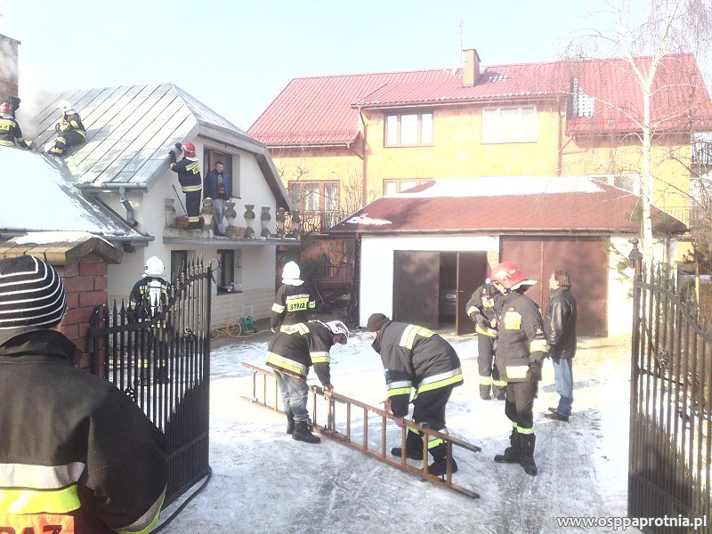 Pożar poddasza na ul. Poziomkowej