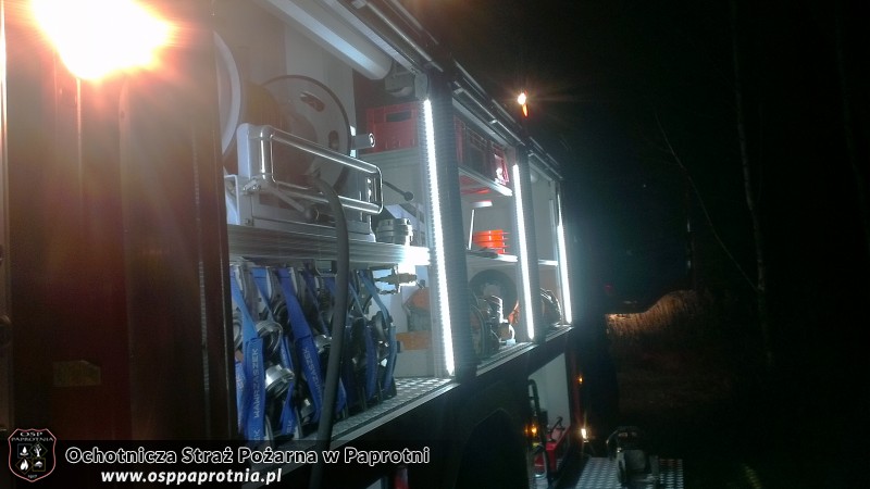 Pożar domu letniskowego