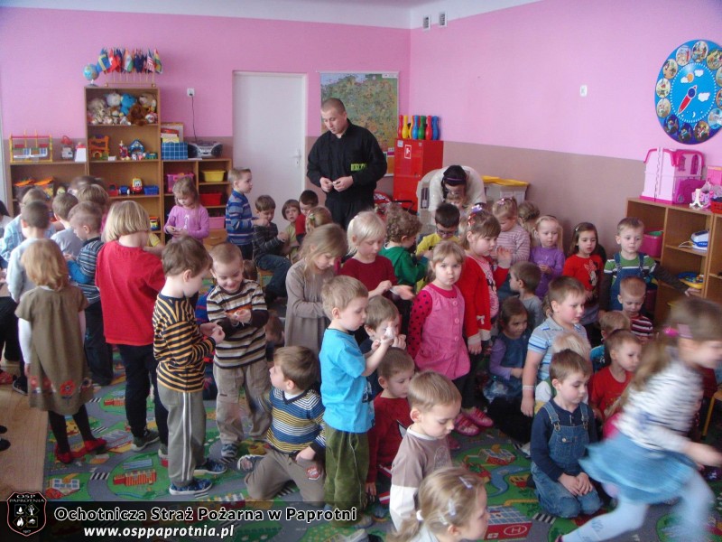 OSP Paprotnia w przedszkolu integracyjnym