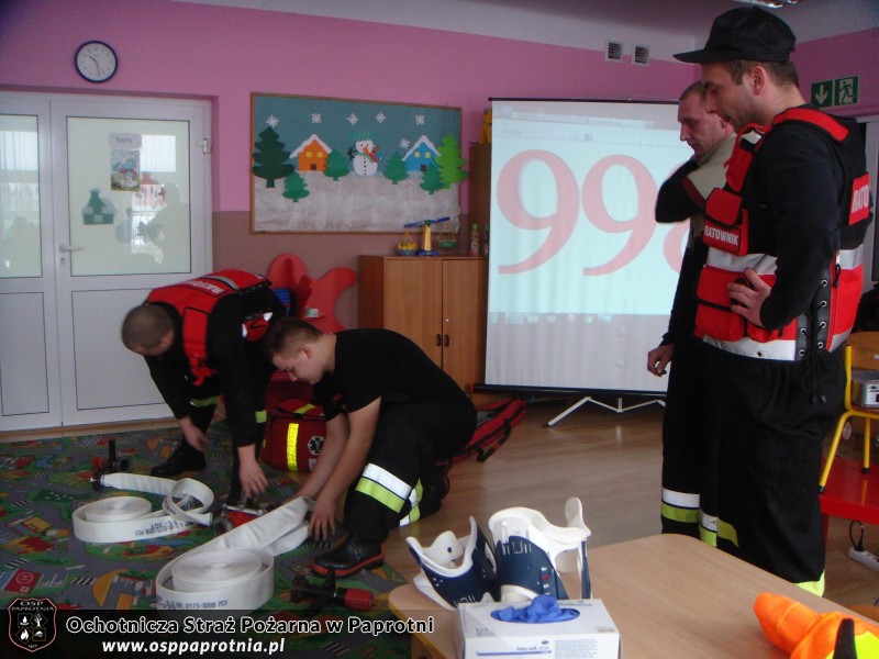 OSP Paprotnia w przedszkolu integracyjnym
