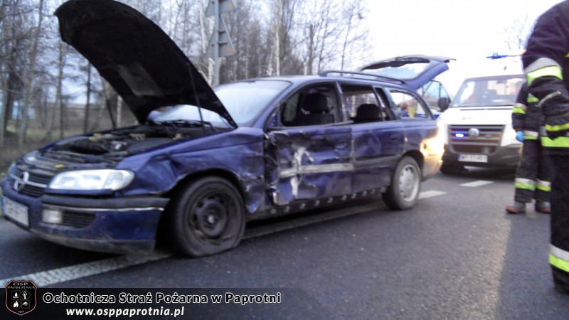 Kolizja drogowa na trasie nr 92