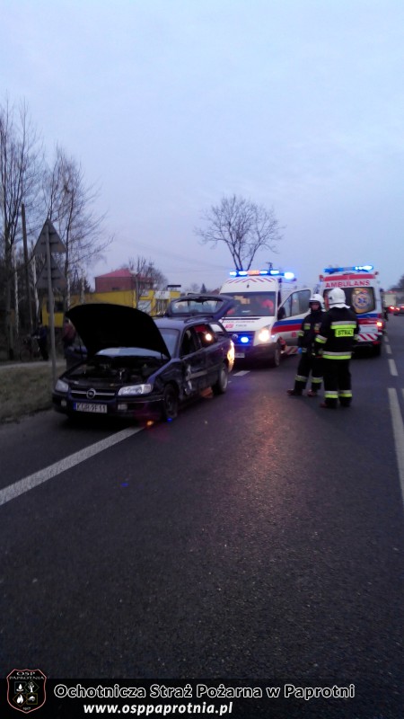 Kolizja drogowa na trasie nr 92