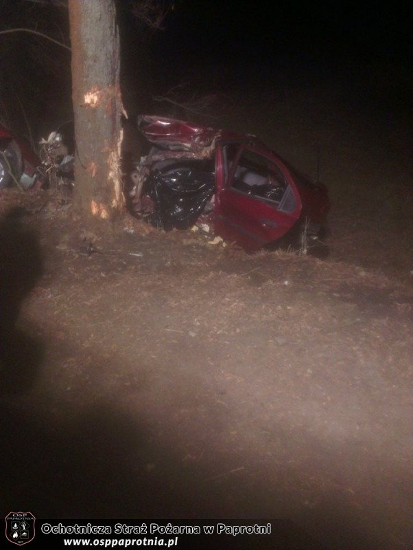 Wypadek drogowy w Pawłowicach