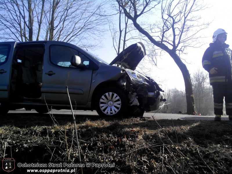 Kolizja drogowa w Pawłowicach